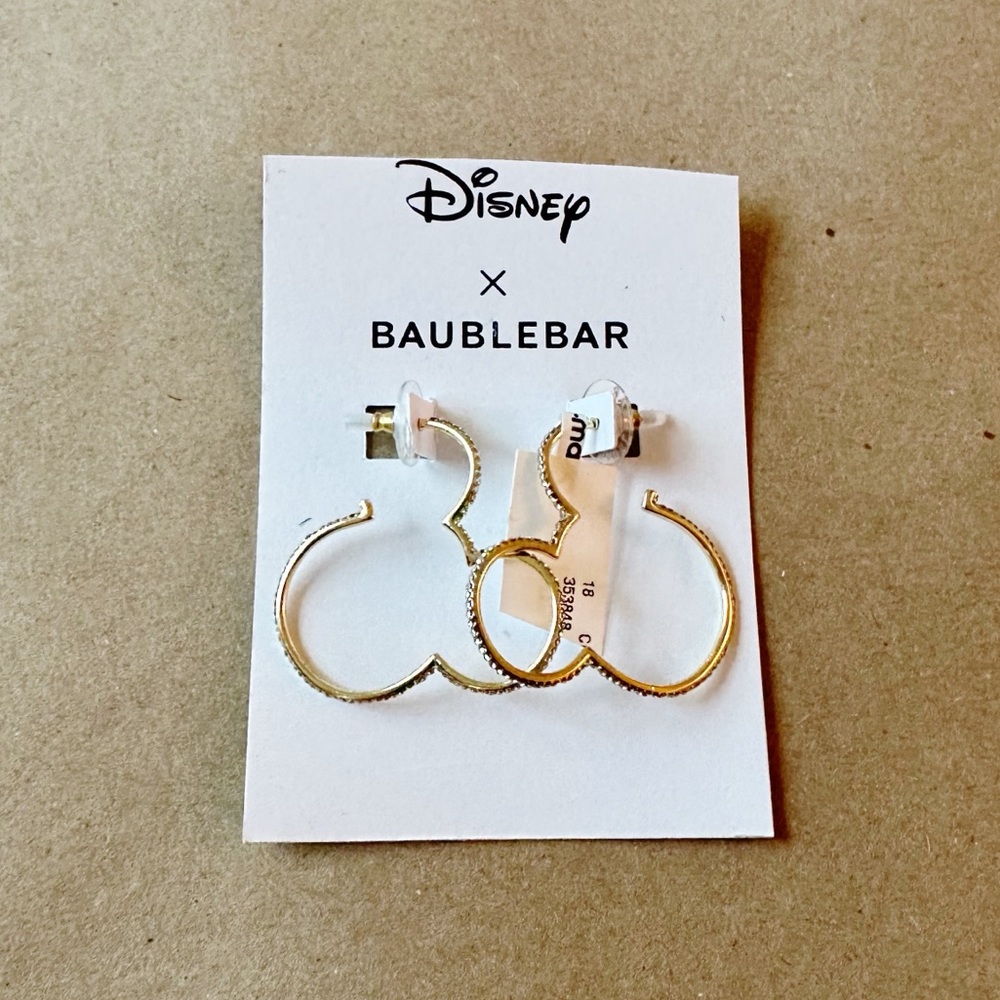Disney X BaubleBar Mickey Head Rhinestone Earrings